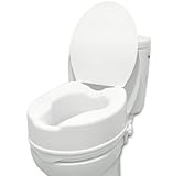 PEPE - Toilettensitzerhöhung mit Deckel 15cm, Weiß