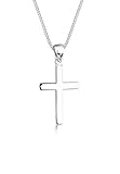 Elli Halskette Damen Kreuz Symbol Basic in 925 Sterling Silber