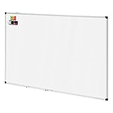Amazon Basics Magnetisches Whiteboard mit Stiftablage und Aluminiumleisten, trocken...