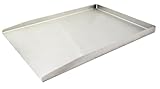 Steuber Plancha Platte 36 x 26 cm Edelstahl-Grillplatte mit Rand, Teppanyaki Grillplatte...