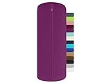 npluseins Doppelpack Jersey Nackenrolle-Kissenbezug - Uni Kissenhülle 1389.1908, ca. 40 x...