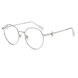 Firmoo Blaulichtfilter Brille ohne Sehstärke Damen Schleifenknoten-Element Runde...