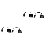 Homoyoyo 4 Stück Anzeige auf VGA-Adapter Displayport zum Adapter Displayport zum Kabel...