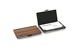 Visitenkartenetui aus Holz, personalisiert mit Gravur, Kartenetui für 15...