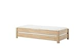 DICO 2er Stapelbett Massivholz mit Rollrost Größe 90x200 cm 06 Buche geölt