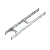 SunnyDeals H-Pfostenanker feuerverzinkt als Pfostenträger| H-Anker 91 x 600 mm |schwerer...