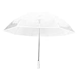 SMATI Großer Regenschirm Golf Transparent - Solide; Durchmesser= 124cm; Automatische...