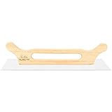 DEXTER - Schweizer Glättekelle 15 x 48 cm - Aufziehplatte - Holzgriff und...
