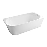 BERNSTEIN Eck-Badewanne aus Sanitäracryl Wanne mit Doppelwandiger Konstruktion...