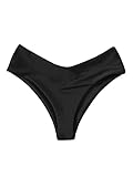 GORGLITTER Damen Bikini Höschen Bikinihose Hight Waist Bikini Slip Unterteil...