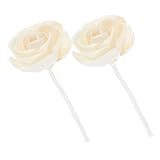YARNOW 2 Stück Blumiger Duftdiffuser Ersatz mit Baumwolldocht Beige Realistische...