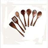 LCCDSD Kochwerkzeug-Sets aus Holz, antihaftbeschichtet, Küchenutensilien aus Holz, langer...