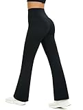 Glacspyg Yogahose Damen Flared Sporthose Hohe Taille Schlaghose mit...