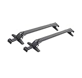 Relingträger 1 Paar Universal Fahrzeug Auto Dachmontage Rack Schienenstange Schwarz...