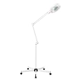 8X Dioptrien LED Lupenleuchte Kaltlicht Beautylupe, Beleuchtete Lupe aus Echtglas,...