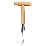Milifox Blumenzwiebelpflanzer,Pflanzholz Blumenzwiebeln mit T-Griff,Pflanzhilfe...