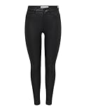 JDY Damen JDYnewthunder Coated High Skn PNT Noos Hose, Schwarz (Black), M/L34