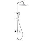 BOCbco Duschsystem Shower Riser Kit Duschset Mit Wasserhahn Duscharmatur Set Wandmontage...