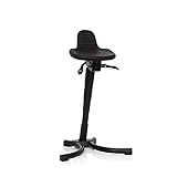 hjh OFFICE 830026 Stehhilfe TOP Work 34 Hartschaum Arbeitshocker ergonomisch mit...