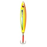 FLADEN Knicklichtpilker, Leuchtender Meerespilker mit Drilling, 100g-750g,...