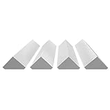 platino24 Bass Trap Eckabsorber 4x aus Basotect G+ hellgrau je 20,5x20,5x100 cm HiFi...