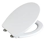 WENKO WC-Sitz Ostuni, Toilettensitz mit Absenkautomatik, 300 kg Belastung,...