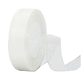 45m Organzaband Weiß 25mm Breit Chiffo Geschenkband,Transparentes Organza Bänder...