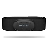 moofit HR8 Pulsmesser Brustgurt, Low Energy Echtzeit-Herzfrequenzdaten Bluetooth 5.0/ANT+,...