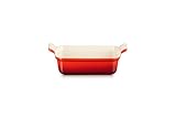 Le Creuset Rechteckige Auflaufform Tradition aus Steinzeug, 19 cm, 1.1 Liter,...