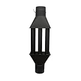 Typhoon Abgaswärmetauscher Warmlufttauscher XL Rauchgaskühler 150mm schwarz...
