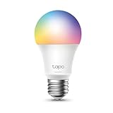 Tapo L530E alexa lampe E27, Energie sparen, Mehrfarbrige dimmbare smarte WLAN...