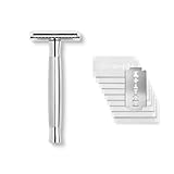 NEU: Störtebekker® Premium Rasierhobel Solingen mit Stahlgriff Silber Matt - inkl....