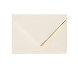 Paper24 50 Briefumschläge DIN C6 114x162 mm, nassklebend, für Einladungen,...