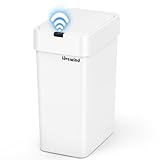 lovewind Mülleimer Bad, 9L badezimmer Mülleimer mit Deckel, Schmaler...