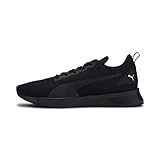 PUMA Unisex Adult Flyer Runner Laufschuhe, Schwarz Puma Black High Risk Red, 42.5 EU
