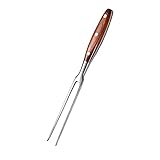 IMEEA Fleischgabeln & Grillgabeln, Edelstahl Grillgabel mit Holzgriff Bratengabel...