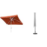 Schneider Sonnenschirm Oslo & Schutzhülle für Sonnenschirme bis 400 cm Ø, 833-00,...