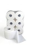 6 Handtuchrollen Papierhandtuchrollen Papierrollen MIDI Rollen 2-lagig Tissue Hochweiß...