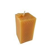 Bienenwachskerze mit Waben Muster 7,5 cm aus 100% reinem Bienenwachs
