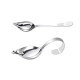 PEPLAYTAL 2 Stücke Saucenlöffel geschlitzt zum Kochen rostfrei Löffel dekorieren Und...