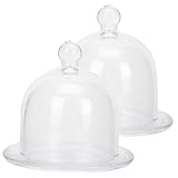NOLITOY 2 Stück Teiliges Kuchenplatten Abnehmbarem Glasdom Transparenter Dessert...