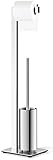 ZACK 40027 'LINEA' Toilettenbutler, Edelstahl hochglänzend, 15 x 72,5 x 18 cm