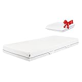 ESSENCE SLEEP Matratze 90 x 200 cm, 18 cm hoch – Härtegrad H3,...