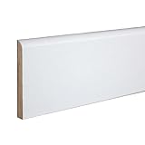PROVISTON - Sockelleiste - Abgerundetes Profil - 10 x 100 x 2000 mm - MDF...