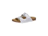 Lico Damen Bioline Platino Pantoletten, Weiss/Silber, 37 EU