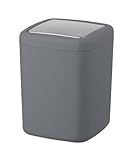 WENKO Schwingdeckeleimer Mod. Barcelona S, 3 Liter, Tisch-Abfallbehälter mit...