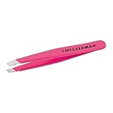 TWEEZERMAN Mini Pinzette (Handgeschliffene Schräge Spitzen, Augenbrauen zupfen,...