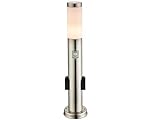 Wegeleuchte 60cm mit Bewegungsmelder & 2 Steckdosen, inklusive LED Leuchtmittel,...