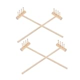 VANZACK 4Stücke Mini Holzrechen Für Sandtisch Bastelwerkzeuge Für Mikro Landschaften...