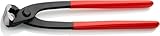 KNIPEX Monierzange (Rabitz- oder Flechterzange) mit Kunststoff überzogen schwarz...